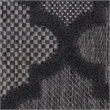 Pemberly Row Easy Care 9' Square Charcoal Black Fabric Modern Area Rug