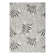 Pemberly Row Contemporary Home Garden Oasis 5'x7' Fabric Grey Area Rug
