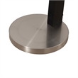 Pemberly Row 1 Light Arc Floor Lamp Matte Black & Satin Nickel