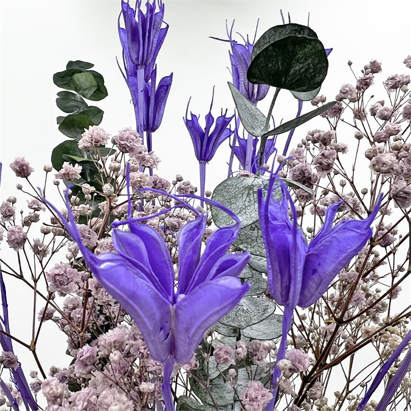 Pemberly Row 10-inch High Real Preserved Mixed Bouquets in Small Size