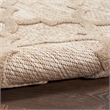 Pemberly Row Easy Care 2'x4' Natural Beige Fabric Modern Area Rug