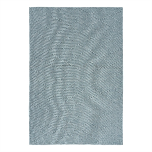 Pemberly Row Modern / Contemporary 48&quotx72&quot Fabric Rug in Aqua Blue