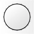 Pemberly Row Modern / Contemporary Large Black Finish Wall Mirror