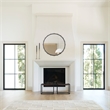 Pemberly Row Modern / Contemporary Large Black Finish Wall Mirror