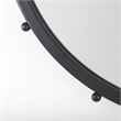 Pemberly Row Modern / Contemporary Small Black Finish Wall Mirror