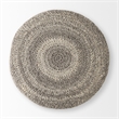 Pemberly Row Contemporary 30Lx30Wx15H Dark Gray 4 Legged Wool Stool