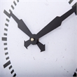 Pemberly Row Rectangular Large industrial Wall Clock in Black