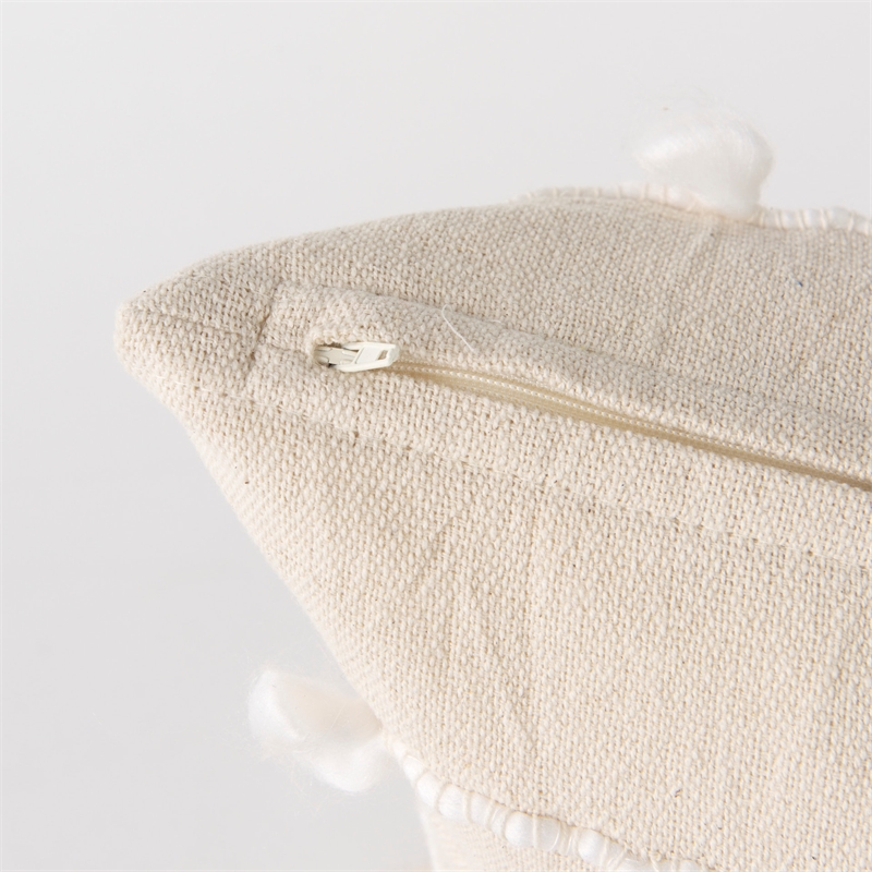 Pemberly Row 13x21 Cream With White Detail Decorative Pillow Cover
