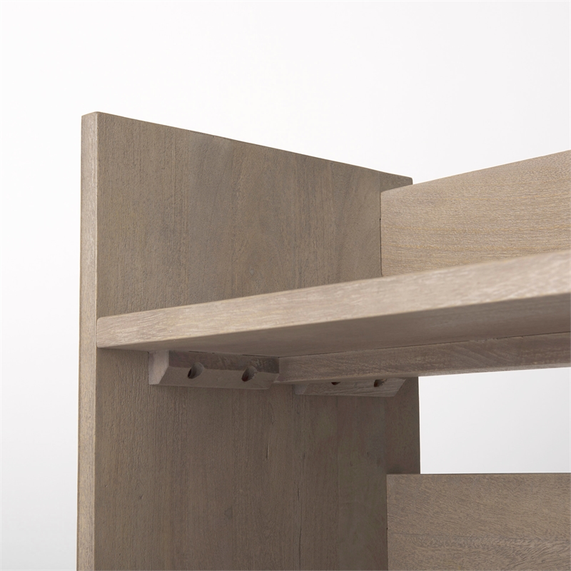 Pemberly Row Modern / Contemporary Light Gray Wood Console Table