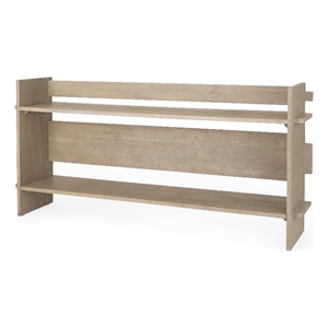 Pemberly Row Modern / Contemporary Light Gray Wood Console Table