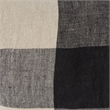 Pemberly Row 13Lx21W Beige And Black Fabric Plaid Decorative Pillow Cover