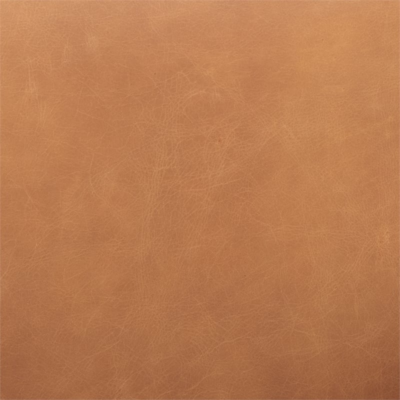 Pemberly Row Contemporary Brown Leather with Light Wood Accent Chair