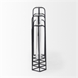 Pemberly Row 13.4Lx2.5Wx11H Metal And Glass Decorative Accent in Black