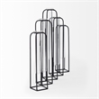 Pemberly Row 13.4Lx2.5Wx11H Metal And Glass Decorative Accent in Black