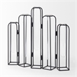 Pemberly Row 13.4Lx2.5Wx11H Metal And Glass Decorative Accent in Black
