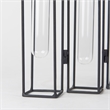 Pemberly Row 13.4Lx2.5Wx11H Metal And Glass Decorative Accent in Black