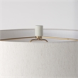 Pemberly Row 18Lx18Wx30.75H Light Base with Cream Shade Table Lamp