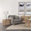 Pemberly Row 18Lx18Wx30.75H Light Base with Cream Shade Table Lamp