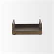 Pemberly Row Contemporary Aluminium Tray - Small Size in Gold