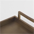 Pemberly Row Contemporary Aluminium Tray - Small Size in Gold