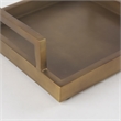 Pemberly Row Contemporary Aluminium Tray - Small Size in Gold