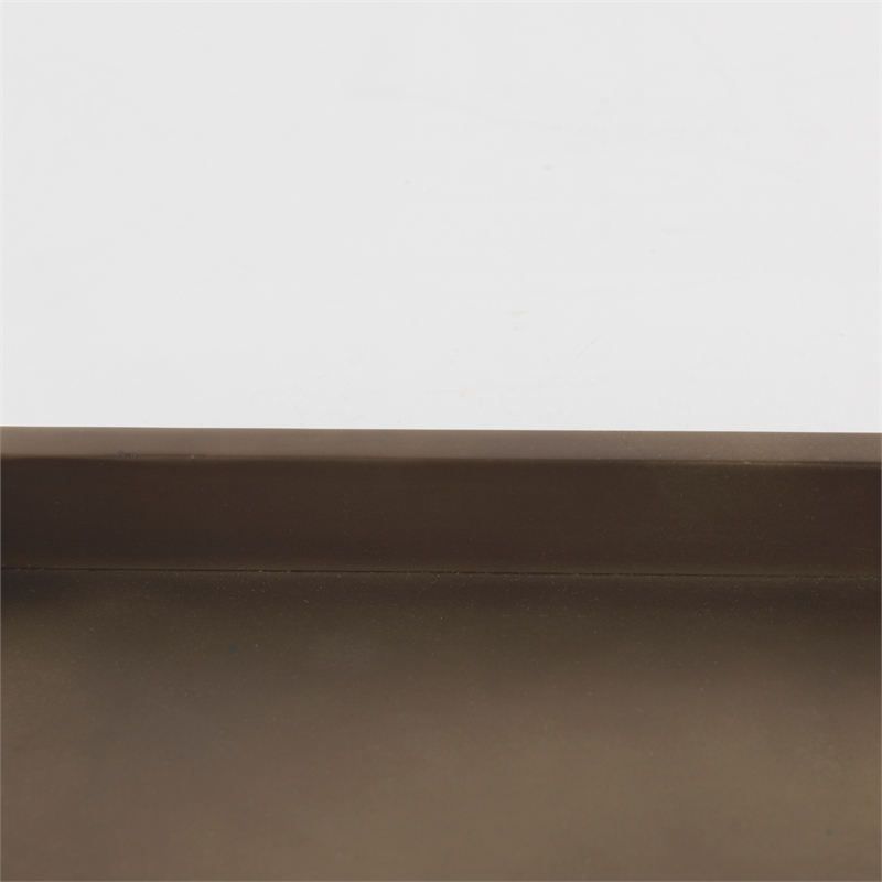 Pemberly Row Contemporary Aluminium Tray - Small Size in Gold