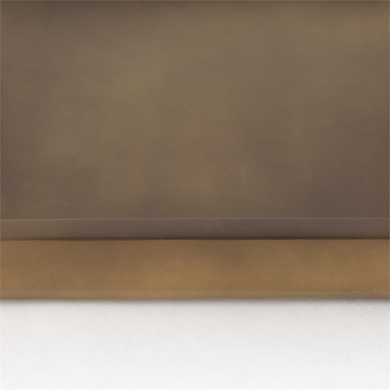 Pemberly Row Contemporary Aluminium Tray - Small Size in Gold