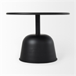Pemberly Row 19.7Lx19.7Wx14.8H Metal Matte Black Accent Table