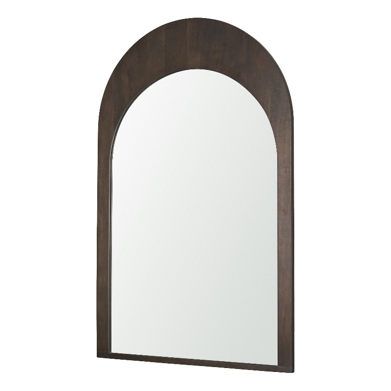 Pemberly Row Modern / Contemporary Dark Brown Medium Arched Mirror