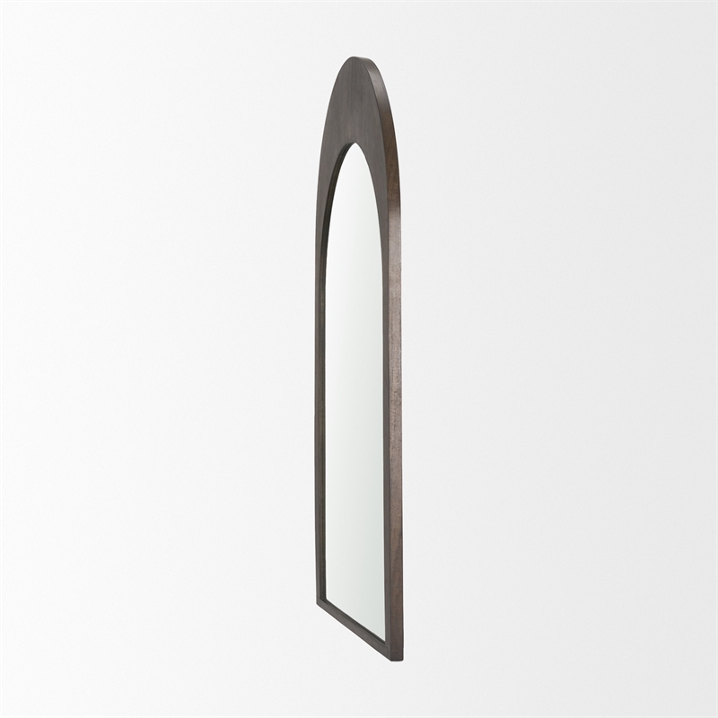 Pemberly Row Modern / Contemporary Dark Brown Medium Arched Mirror