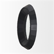 Pemberly Row Modern / Contemporary Black Beaded Wooden Wall Mirror