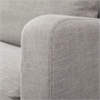 Pemberly Row Contemporary Flint Gray Slipcover Upholstered Arm Chair