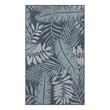 Pemberly Row Contemporary Garden Oasis 2'x3' Navy Fabric Area Rug