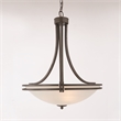 Pemberly Row Contemporary 4 Lights Pendant Lighting in Brown