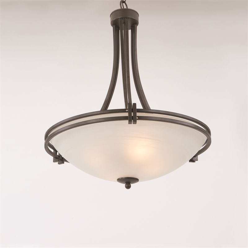 Pemberly Row Contemporary 4 Lights Pendant Lighting in Brown