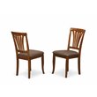 Pemberly Row 5-piece Dining Set with Round Table in Saddle Brown