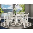Pemberly Row 5-piece Wood Dining Table and Chair Set in White