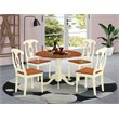 Pemberly Row 5-piece Wood Dining Room Set in Buttermilk/Cherry