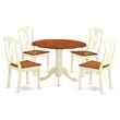 Pemberly Row 5-piece Wood Dining Room Set in Buttermilk/Cherry