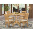 Pemberly Row Traditional 5-piece Wood Table and Dining Chairs in Oak