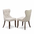 Pemberly Row Traditional 3-piece Wood Dining Table Set in Mahogany