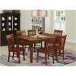 Pemberly Row Traditional 7-piece Wood Dining Room Table Set in Mahogany