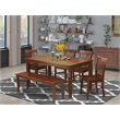 Pemberly Row 6-piece Traditional Wood Dining Set in Mahogany