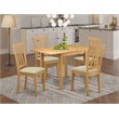 Pemberly Row 5-piece Traditional Wood Dining Set in Oak Finish