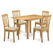 Pemberly Row 5-piece Traditional Wood Dining Set in Oak Finish