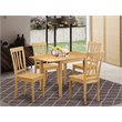 Pemberly Row 5-piece Traditional Wood Dining Room Set in Oak