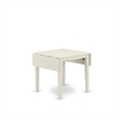 Pemberly Row Traditional 5-Piece Wood Dinette Set in Linen White