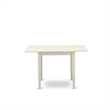 Pemberly Row Traditional 5-Piece Wood Dinette Set in Linen White