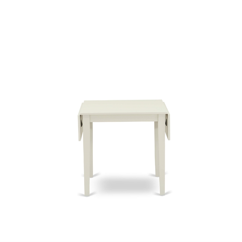 Pemberly Row Traditional 5-Piece Wood Dinette Set in Linen White