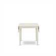 Pemberly Row Traditional 5-Piece Wood Dinette Set in Linen White